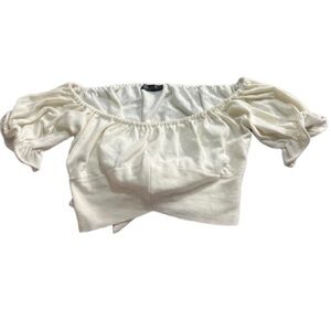 Elegant Off-Shoulder White Top